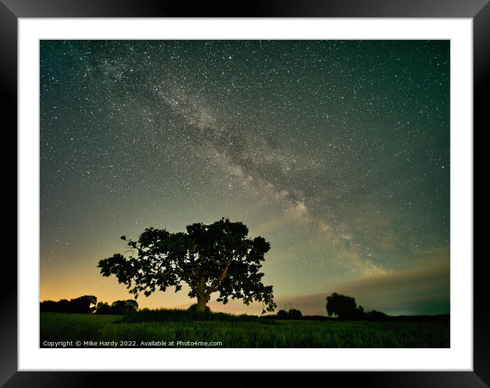 Dawn chases away the Milky Way Framed Mounted Print by Mike Hardy