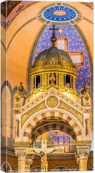 Cathedral Saint Mary Mejor Basilica Altar Marseille France Canvas Print by William Perry