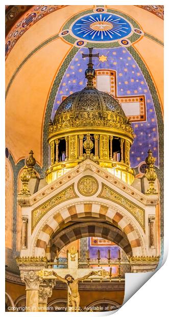 Cathedral Saint Mary Mejor Basilica Altar Marseille France Print by William Perry