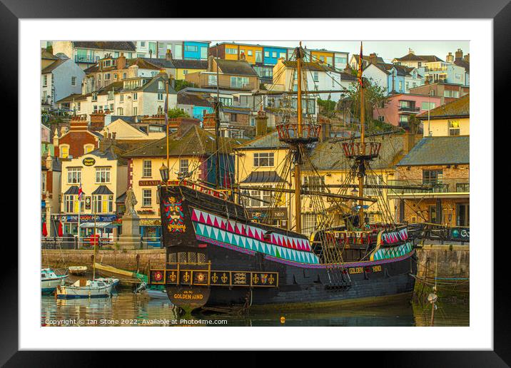 Brixham harbour  Framed Mounted Print by Ian Stone