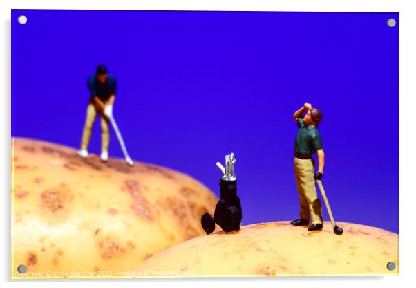 Round of Golf Acrylic by Drew Gardner