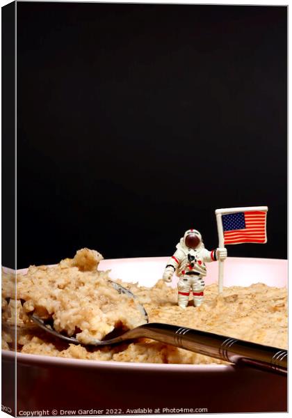 Breakfast on the Moon Canvas Print by Drew Gardner