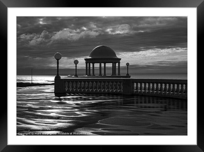 Bexhill Monochrome Memory. Framed Mounted Print by Mark Ward
