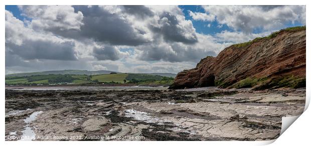 Helwell Bay, Somerset Print by Adrian Rowley