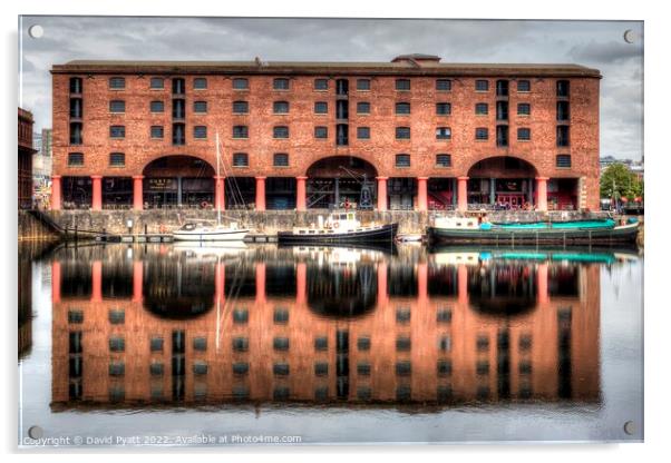 Royal Albert Dock Liverpool  Acrylic by David Pyatt