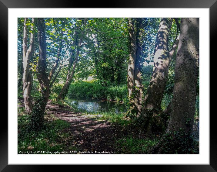 Into the Wensum Framed Mounted Print by GJS Photography Artist