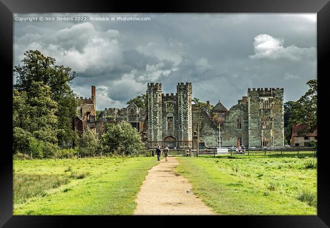 Cowdray Castle Tudor Mansion Midhurst Sussex  Framed Print by Nick Jenkins