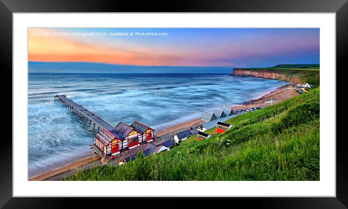 Night Moves - Saltburn-by-the-Sea Framed Mounted Print by Cass Castagnoli