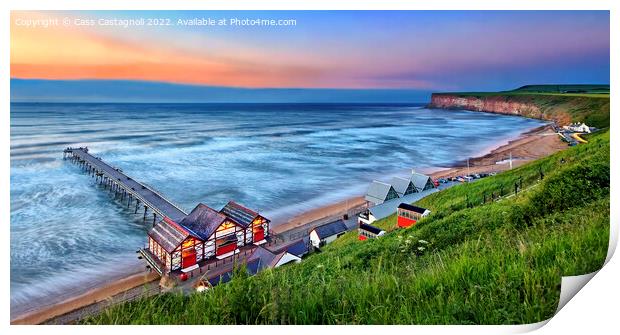 Night Moves - Saltburn-by-the-Sea Print by Cass Castagnoli