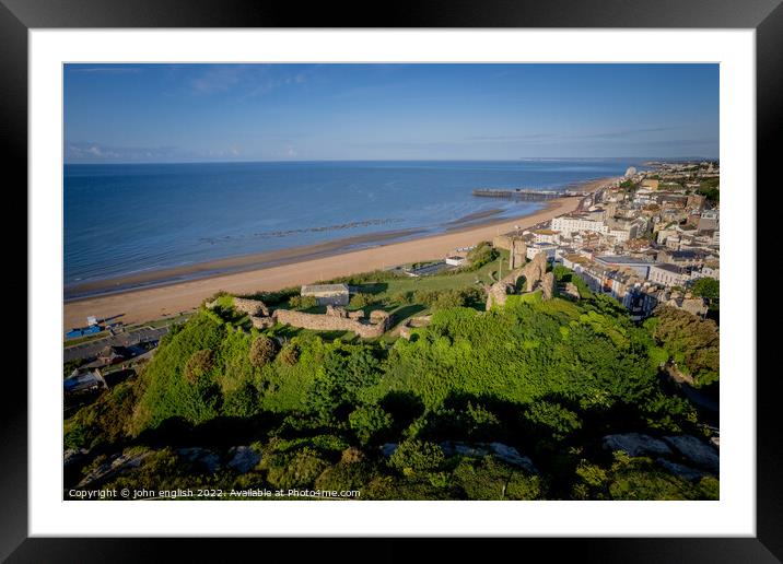 Hastings Castle Framed Mounted Print by john english