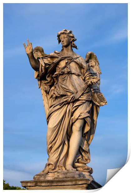 Angel With The Nails Statue Print by Artur Bogacki