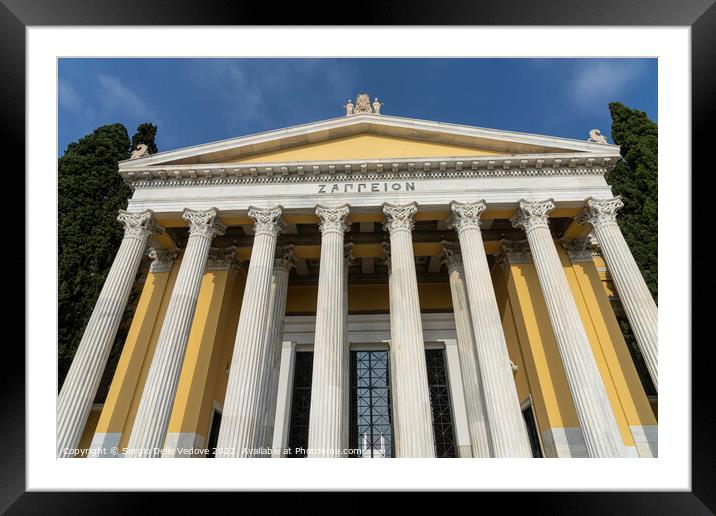 the Zappeion building in Athens, Greece Framed Mounted Print by Sergio Delle Vedove