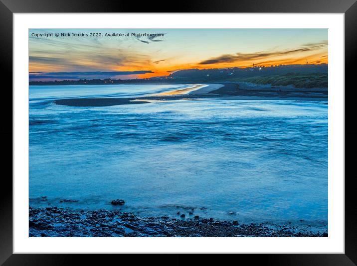 Ogmore by Sea on a summer evening Framed Mounted Print by Nick Jenkins
