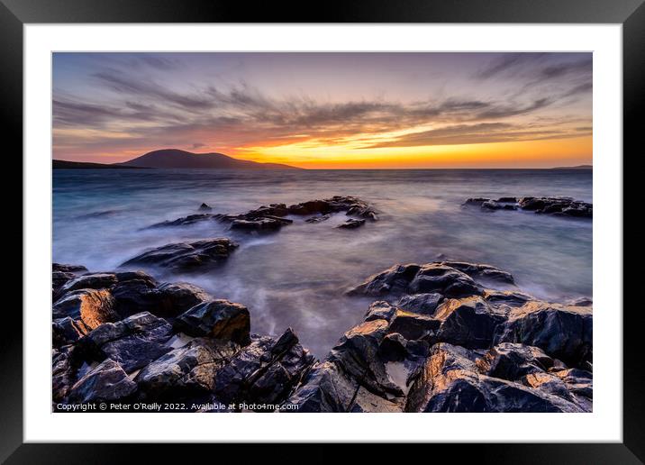 Toe Head, Isle of Harris Framed Mounted Print by Peter O'Reilly