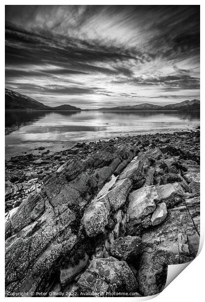 Sunset, Loch Lochy Print by Peter O'Reilly