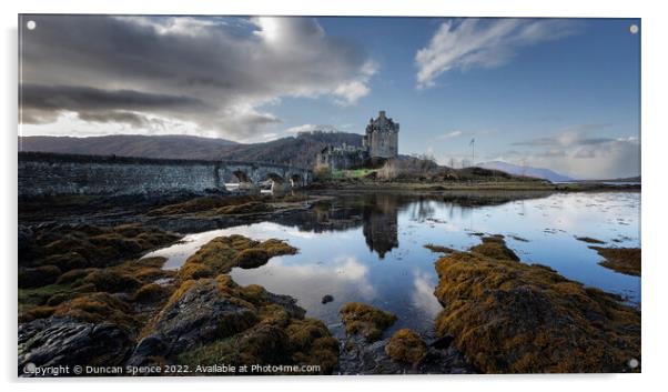 Eilean Donan Castle Acrylic by Duncan Spence