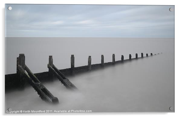 The Calm Sea Acrylic by Keith Mountford