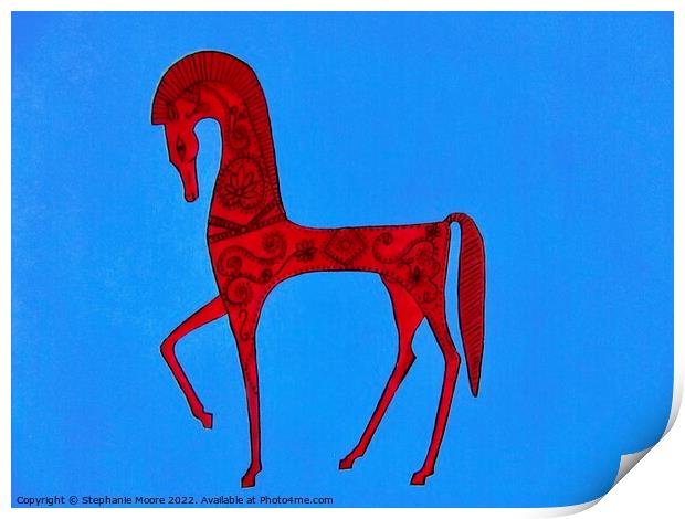 Elegant Etruscan Horse Print by Stephanie Moore