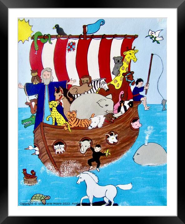 Noah's ark Framed Mounted Print by Stephanie Moore