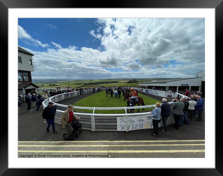 Hexham Racecourse  Framed Mounted Print by David Thompson
