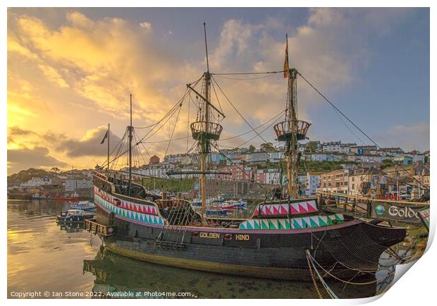 The Golden Hind of Brixham  Print by Ian Stone