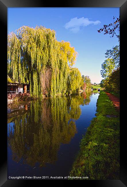 Canal @ Stoke Pound Bromsgrove Framed Print by Peter Blunn
