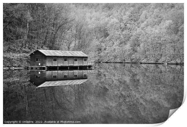 Nisramont Lake, La Roche en Ardennes, Belgium Print by Imladris 