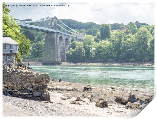  Menai Bridge. Print by Angela Aird