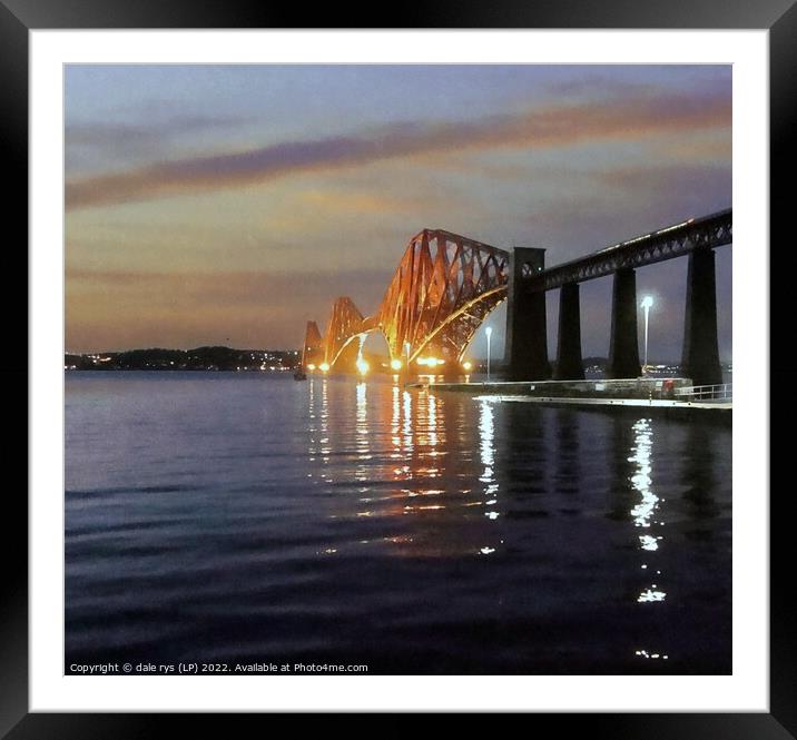 Forth Rail Bridge Framed Mounted Print by dale rys (LP)