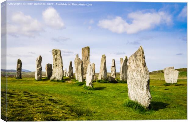 Callanish Stone Circle Isle of Lewis Scotland Canvas Print by Pearl Bucknall