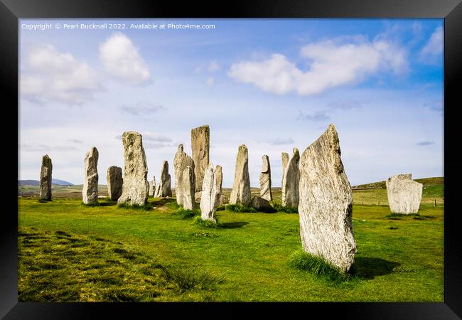 Callanish Stone Circle Isle of Lewis Scotland Framed Print by Pearl Bucknall