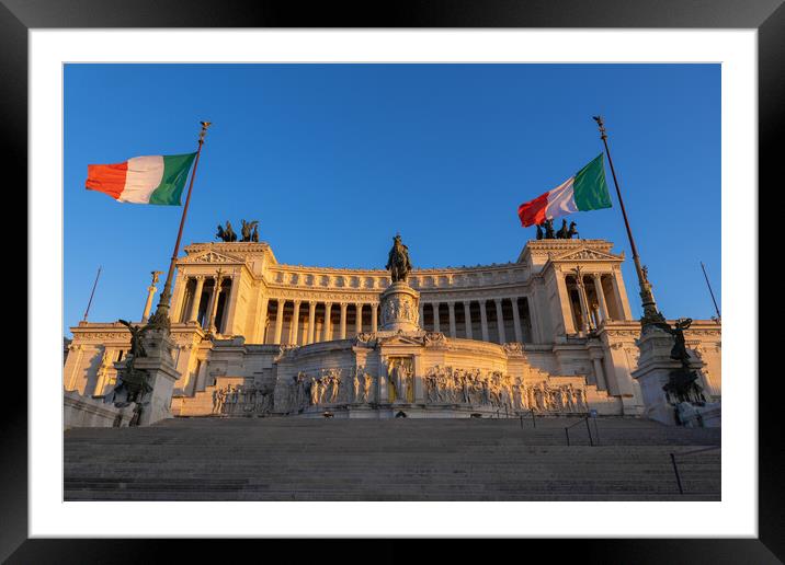 Altar of the Fatherland In Rome Framed Mounted Print by Artur Bogacki