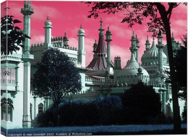 Brighton Pavilion surreal Canvas Print by Alan Crumlish