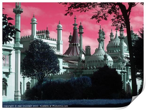 Brighton Pavilion surreal Print by Alan Crumlish