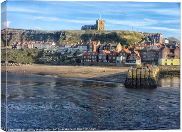 Old Whitby Canvas Print by Rodney Hutchinson