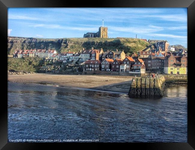 Old Whitby Framed Print by Rodney Hutchinson