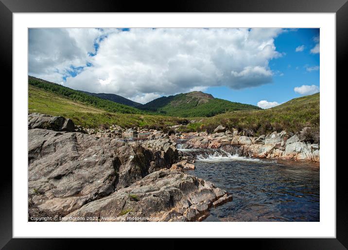 North Glen Iale of Arran Scotland  Framed Mounted Print by Iain Gordon