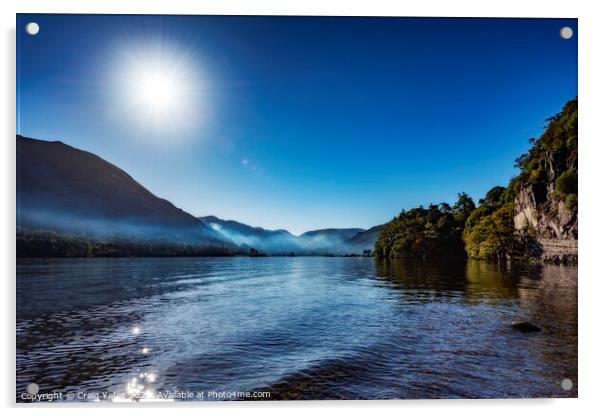 Ullswater Lake District Acrylic by Craig Yates