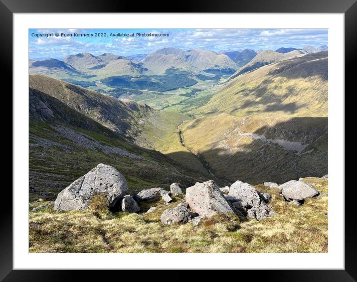 Scotland's Mountains and Glens Framed Mounted Print by Euan Kennedy