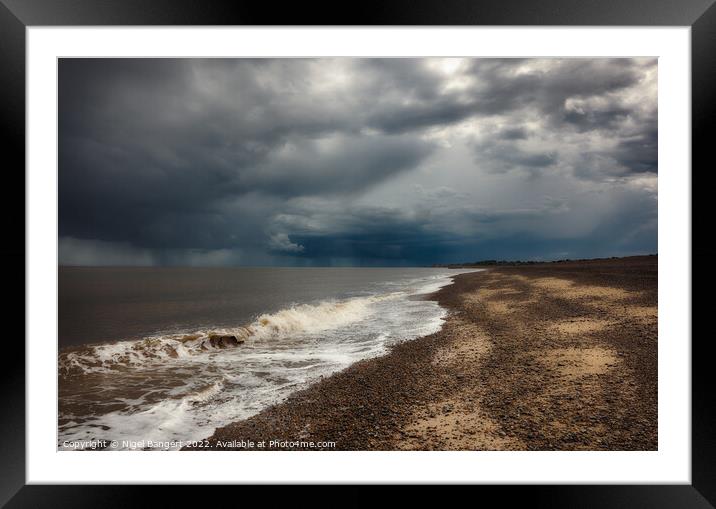 Storm at Sea Framed Mounted Print by Nigel Bangert