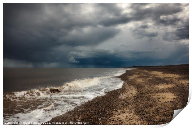Storm at Sea Print by Nigel Bangert