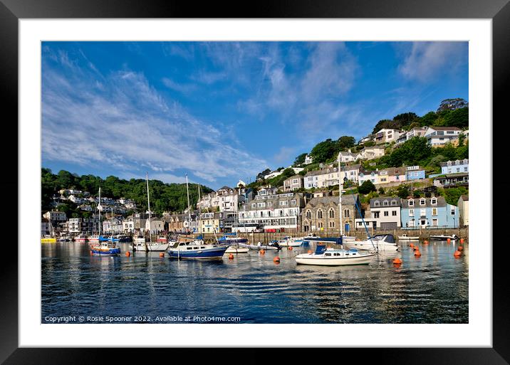 Early morning view of West Looe  Framed Mounted Print by Rosie Spooner