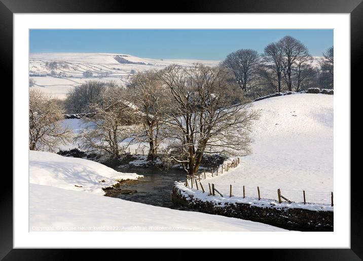Gayle Beck, Hawes, Wensleydale, Yorkshire Dales National Park Framed Mounted Print by Louise Heusinkveld
