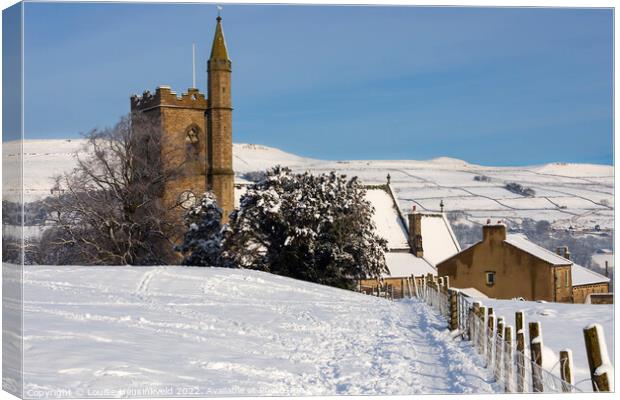 St Margaret's Church, Hawes, Wensleydale, Yorkshire Dales Canvas Print by Louise Heusinkveld