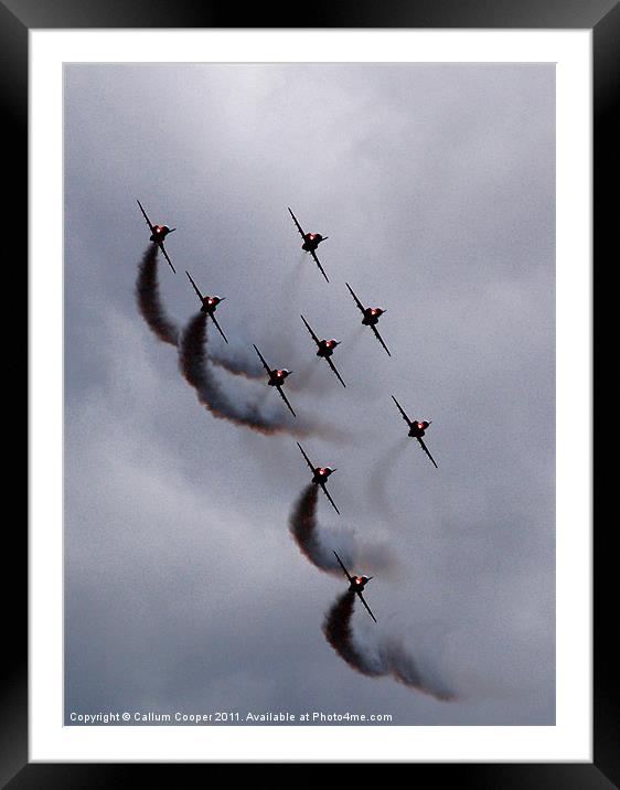 The Typhoon Framed Mounted Print by Callum Cooper
