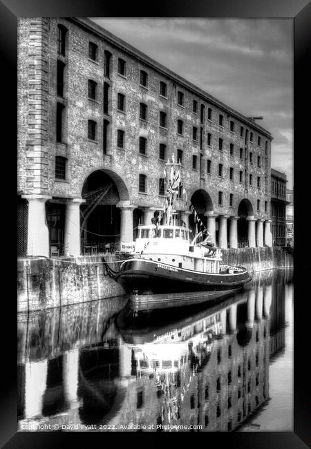 Brocklebank Tug Boat Liverpool  Framed Print by David Pyatt