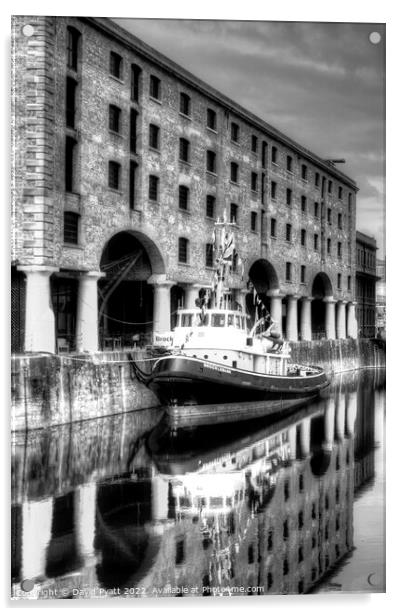 Brocklebank Tug Boat Liverpool  Acrylic by David Pyatt
