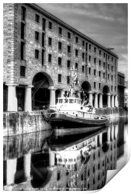 Brocklebank Tug Boat Liverpool  Print by David Pyatt