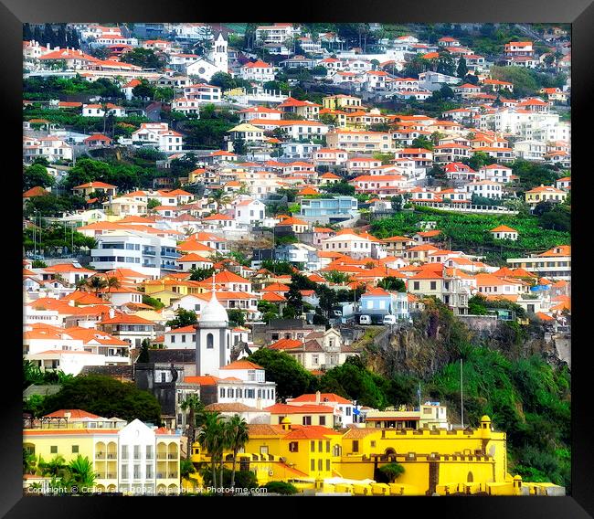 Funchal Madeira Portugal Framed Print by Craig Yates