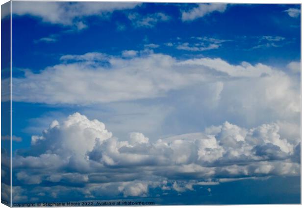 Cloud formations Canvas Print by Stephanie Moore